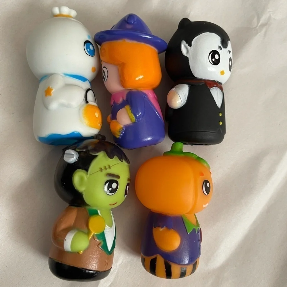 Halloween Characters 🧙‍♀️ 👻 🎃 🧛‍♂️ & Frankenstein Finger Puppets (5)